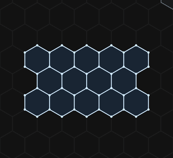 14-Grid Honeycomb hex LED layout for detailing bay and home gym